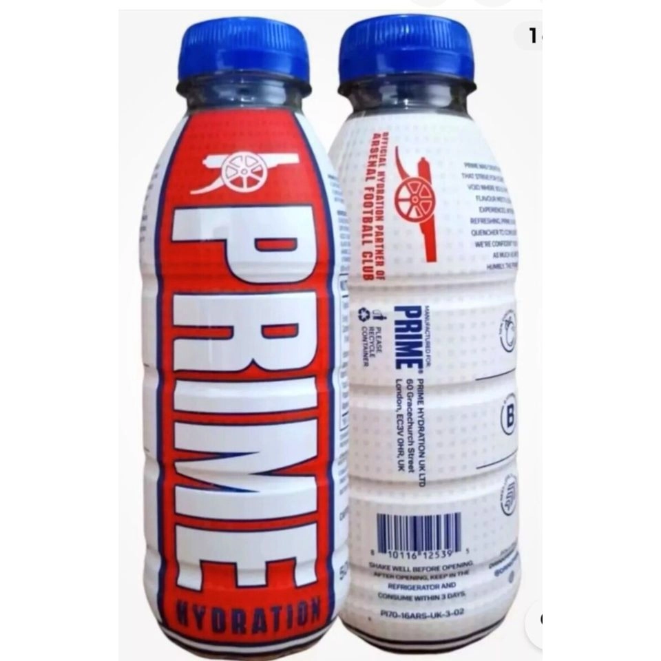 نوشیدنی انرژی زا ورزشی پرایم مدل ارسنال (۵۰۰ میل) prime arsenal