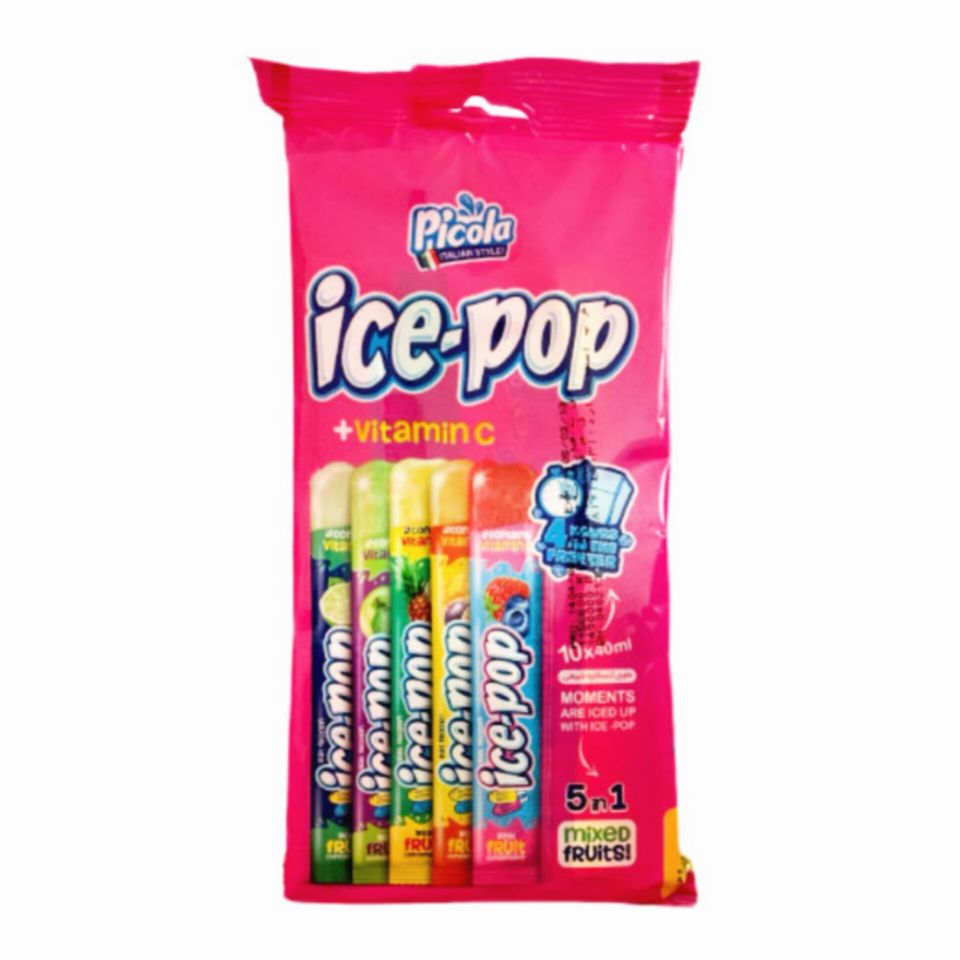 یخمک میوه ای ایس پاپ پیکولا بسته ۱۰ عددی ice pop picola
