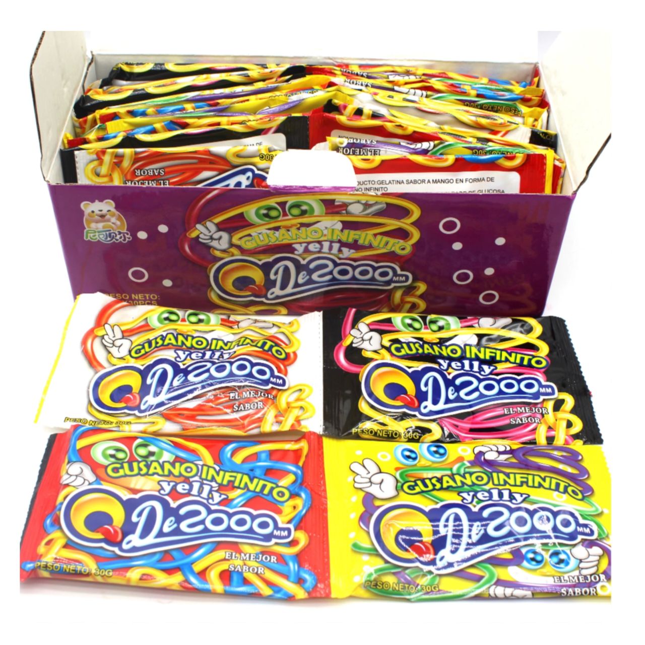 پاستیل نودل میوه ای کارتن ۱۰ بسته ای noodle