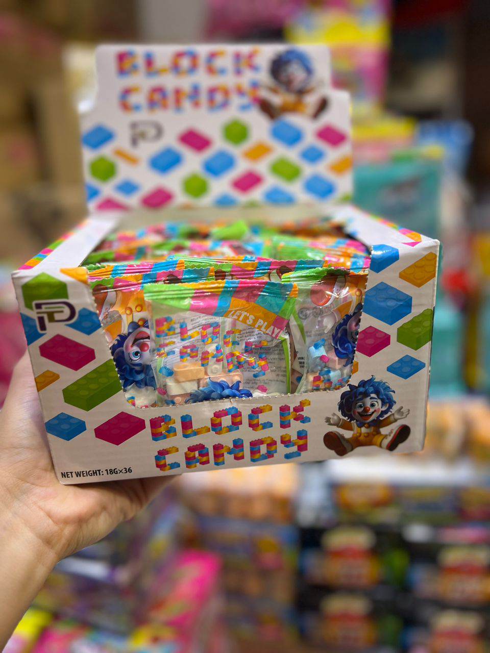 آبنبات لگو رنگی بسته 36 عددی lego