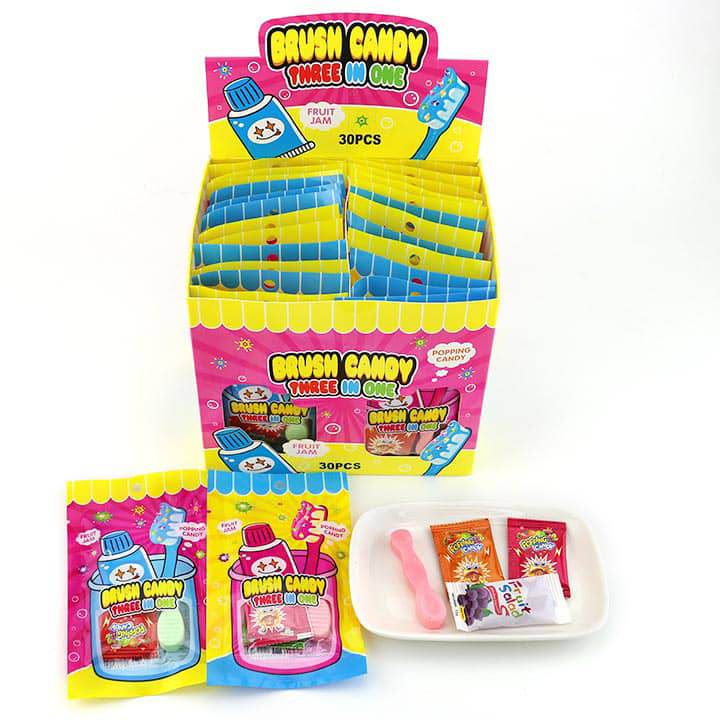 آبنبات ژله مسواک با پودر ترش بسته 30 عددی toothbrush