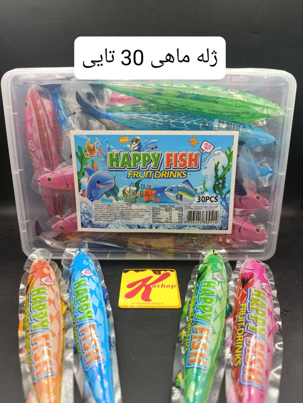ژله ماهی بسته 30 عددی