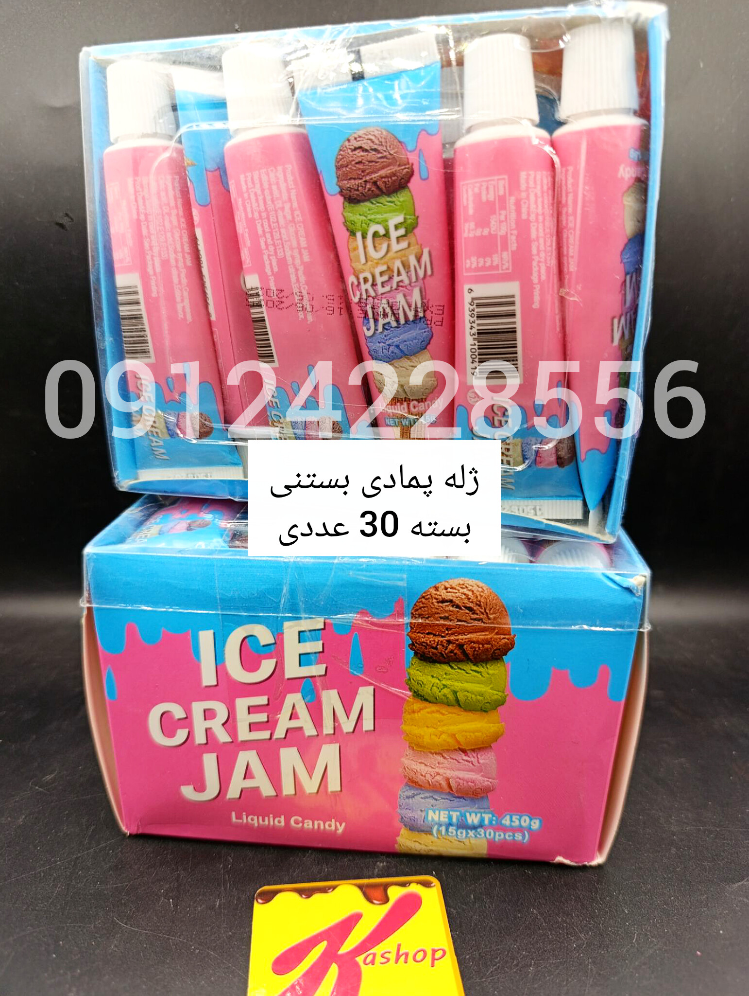 ژله پمادی بستنی بسته 30 عددی