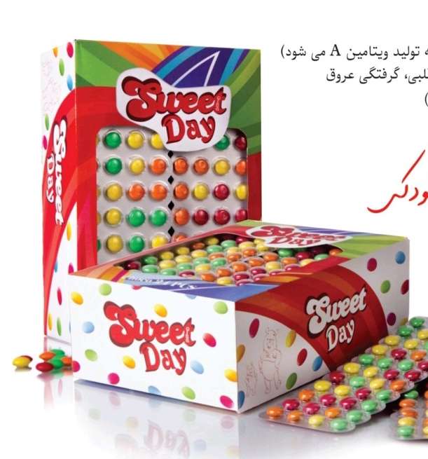 آبنبات دراژه شکلاتی بلیستر ۲۴ تایی